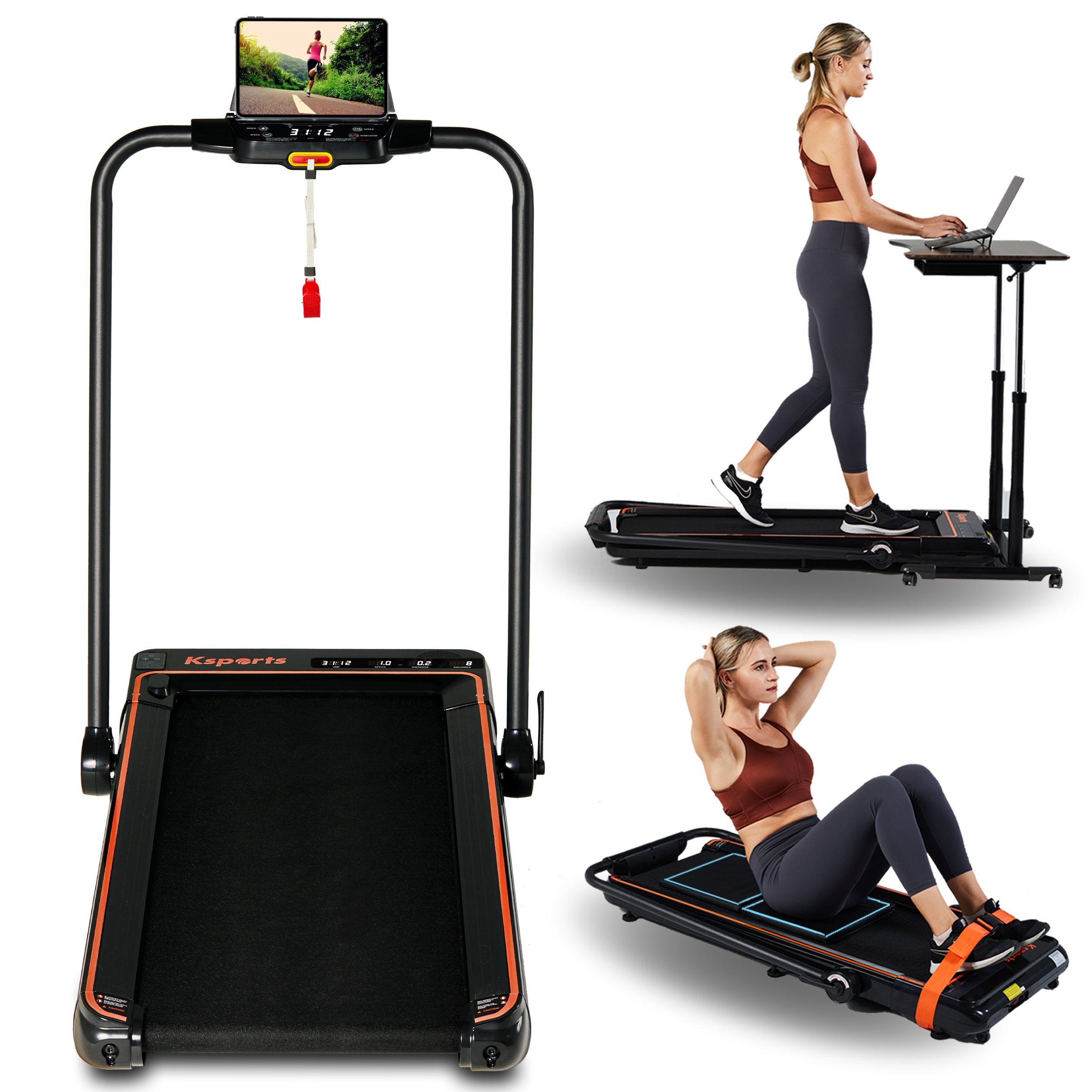 Foldable discount treadmill running