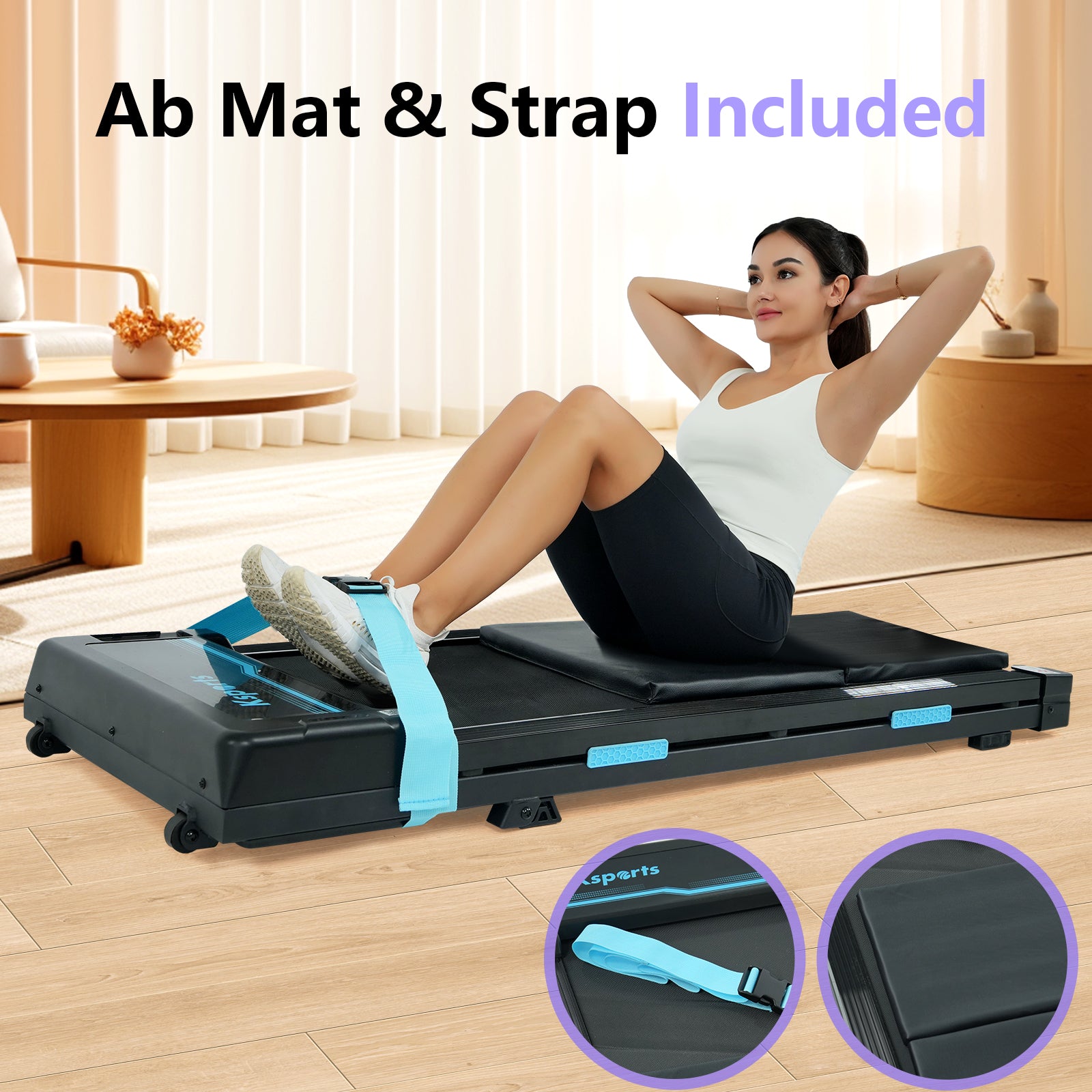 Ksports Walking Pad with Manual Incline (KSU1005)