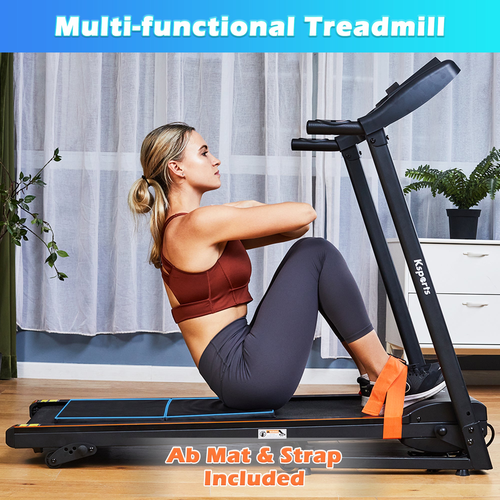 Ksport Multi-functional Treadmill Bundle (KSU5001)